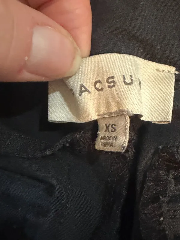 PACSUN black utility cargo pants multiple button pockets, zipper accents Size XS - Image 11
