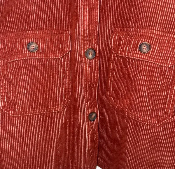 Avec Les Filles corduroy shacket in a rust color- large - Image 4