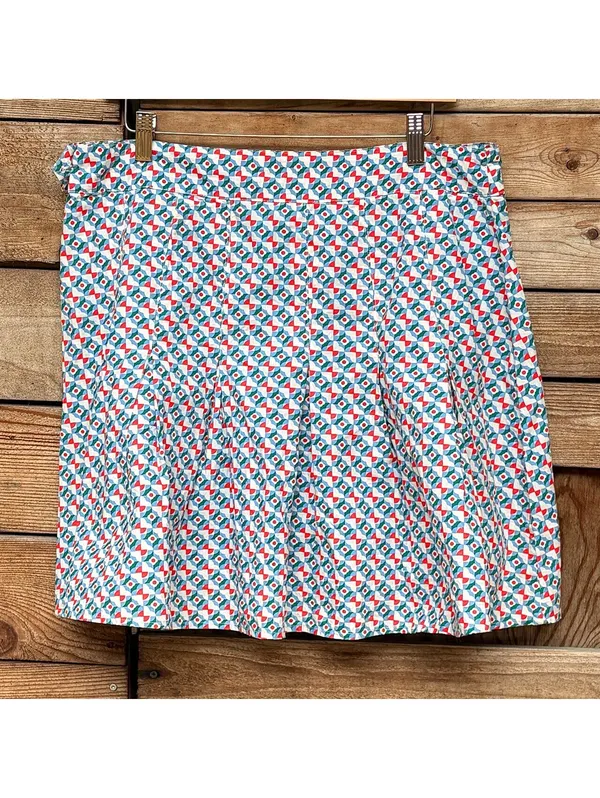 Maeve Pleated Mini Skirt | Geometric, 14 - Image 3
