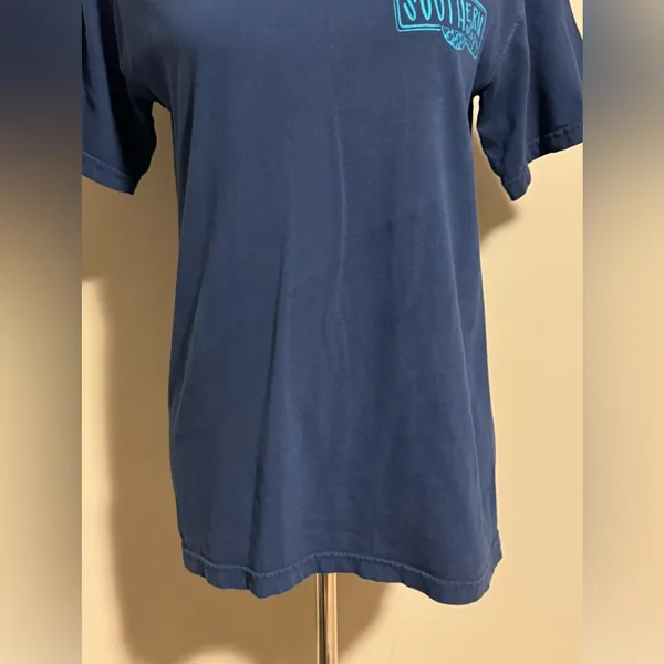 EUC Comfort Colors Blue and Orange Southernology Camping Graphic Tee size small - Image 4