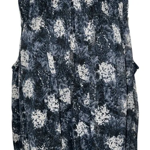 🆕 JOIE Limited Edition‎ Blue Baltic Print Smocked High Neck Dress NWOT Size L - Image 4