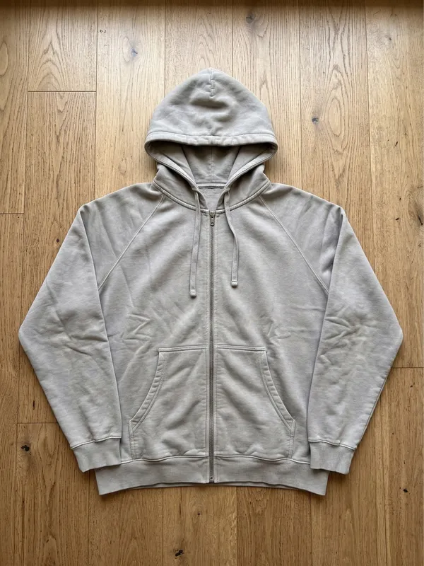 The Essential Everyday Zip-Up Hoodie | Stone Grey - Image 4