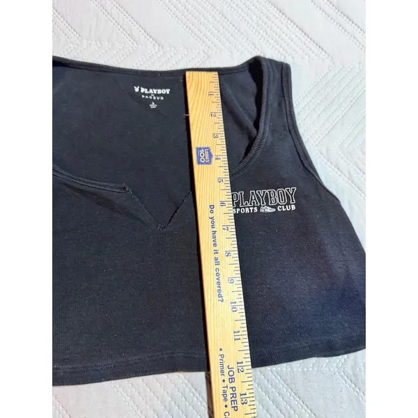Playboy cropped tank‎ top, Pac Sun, size small - Image 2