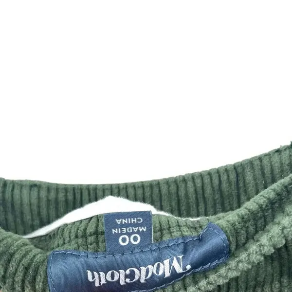 ModCloth The Boulder Wide Leg‎ Corduroy Pants In Olive Green Size 00 - Image 9