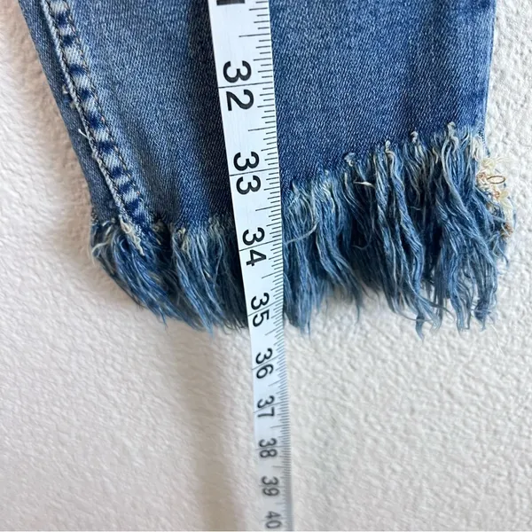 NWT Free People Womens Great Heights Skinny Jeans Frayed Hem‎ Blue - Image 6