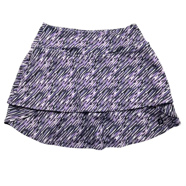 FootJoy Golf Skort XS Purple Print Performance Athletic Skirt Country Club EUC - Image 2
