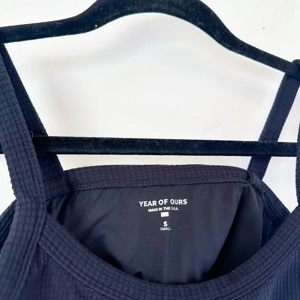 Year of Ours | Revolve Thermal‎ Active Waffle Black Bralette in Size Small - Image 5