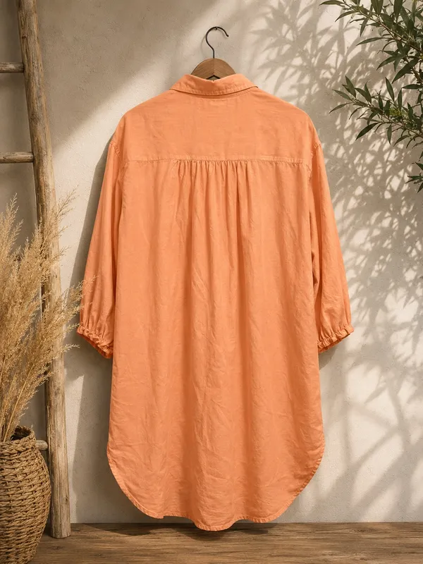 Young Fabulous and Broke Sailboat Linen Shirt Dress Sz M - Image 3