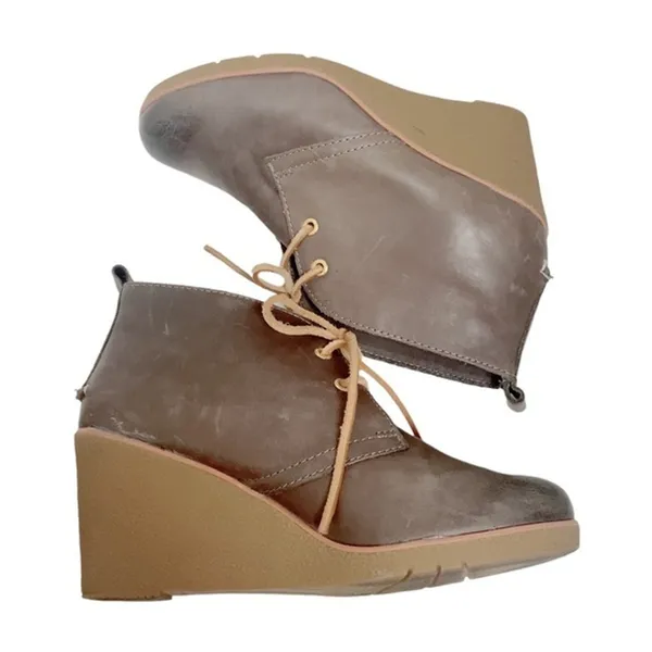 Sperry TopSider Harlow Wedge Chukka Boots Womens‎ Size 8M Burnished Leather - Image 11