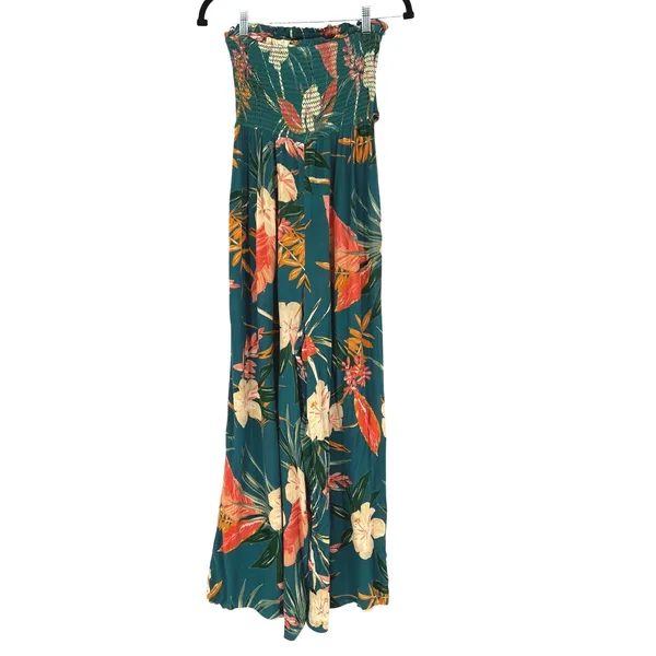 Patrons of Peace Hacienda Strapless Jumpsuit Birds of‎ Paradise Small GUC - Image 3
