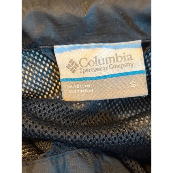 Columbia Omni-Tech Waterproof Rain Jacket Black Hooded Shell RL2436 Womens M - Image 9
