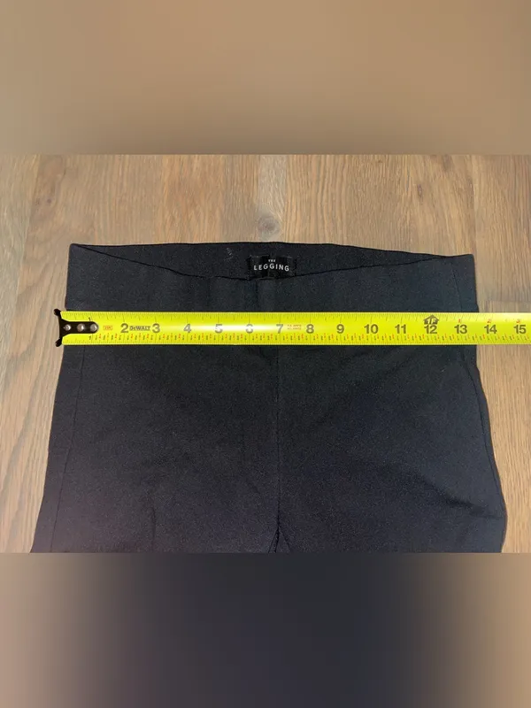 The Legging XXS Black High Rise Knee Patch Stretch Riding Leggings Pants - Image 4