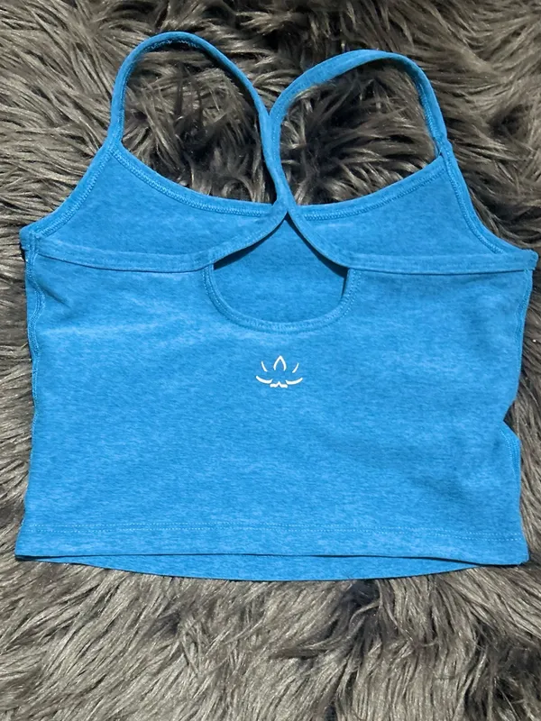 Spacedye Slim Racerback Cropped Tank Racerback Crop Tank Sport Bra Size XS - Image 4
