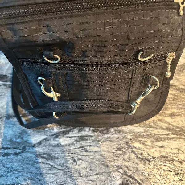 Baggallini Black Crossbody Bag with Gold Accents - Image 7