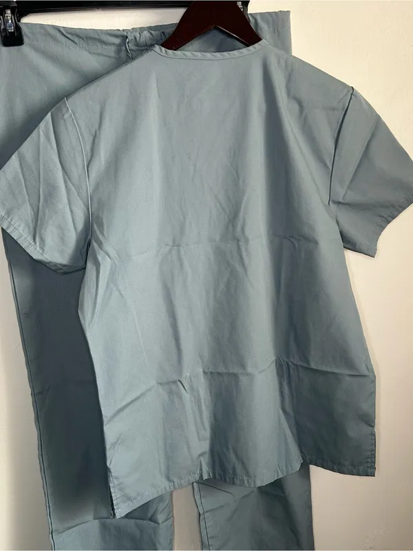 Preloved Adar Universal Scrub Top and Pants Uniform Set Gray Size XS - Image 4