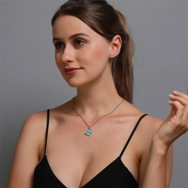 3/$30 🤍 Butterfly Charm Necklace Silver - Image 6