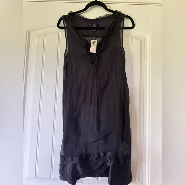 Gap Sheer Black‎ Sleeveless Slip NWT - Image 4