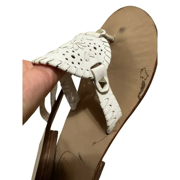 Jack Rogers Georgica‎ white sandals size 9 - Image 3