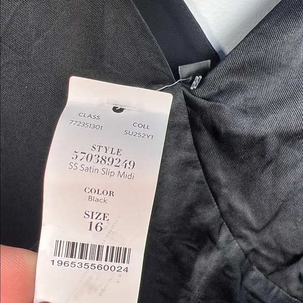 NWT White House Black Market Satin Slip Maxi Dress - Image 9