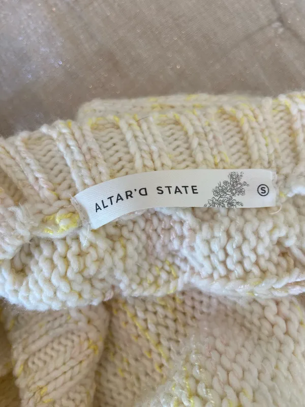 Altar’d State Cropped Open Back Sweater - Image 4