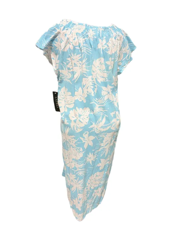 LAUREN Ralph Lauren Blue White Floral House Dress Size XL NWT - Image 5