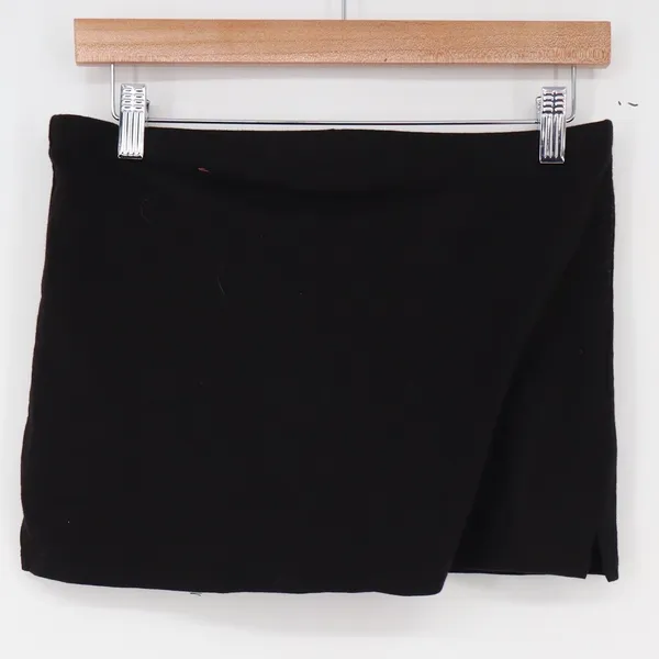 Tillys Skort Womens S Wrap Black Cotton Blend Mini Active Casual Excellent - Image 4