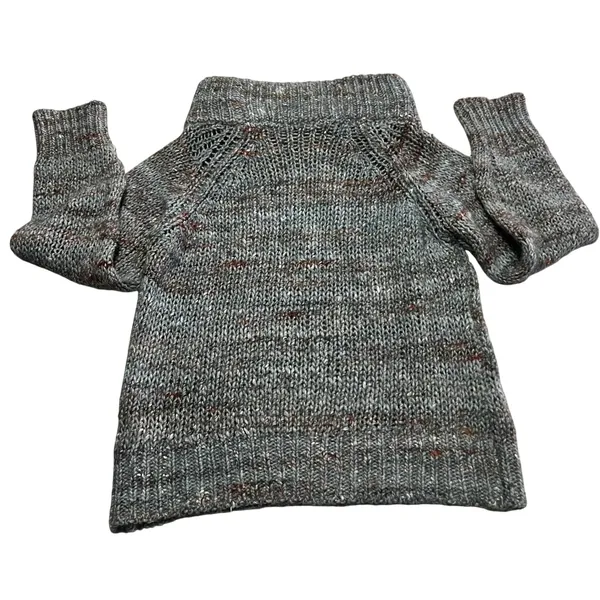 Alpaca Wool Blend Knit Sweater‎ Oversized Chunky Cowl Neck Made in Italy - Image 7