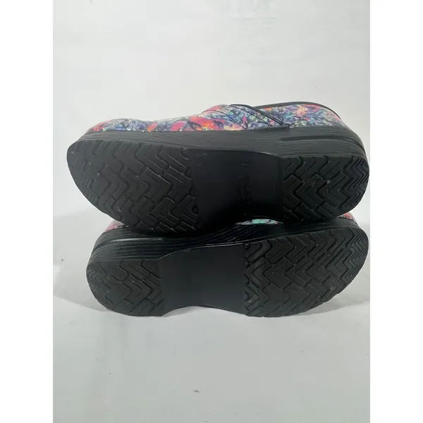 Dansko Professional Women Clog Multi Color Abstract Print‎ Slip On Medical Sz 38 - Image 8
