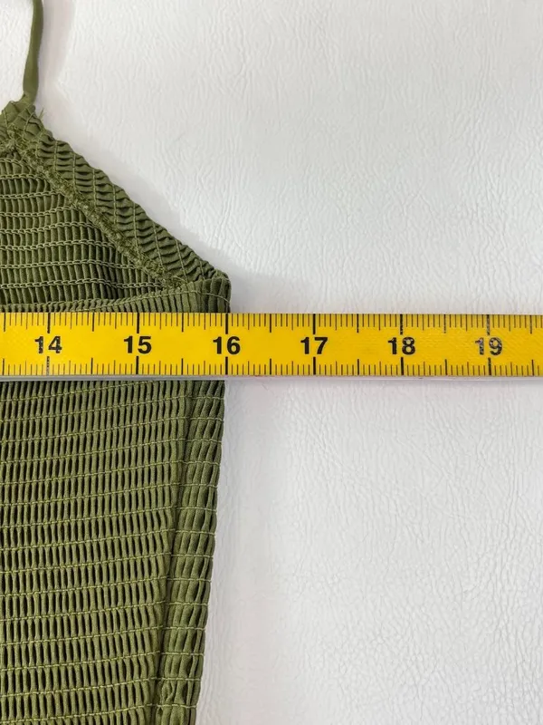 NWT Farm Rio Cotton Green Sleeveless Midi Dress Size XL - Image 13