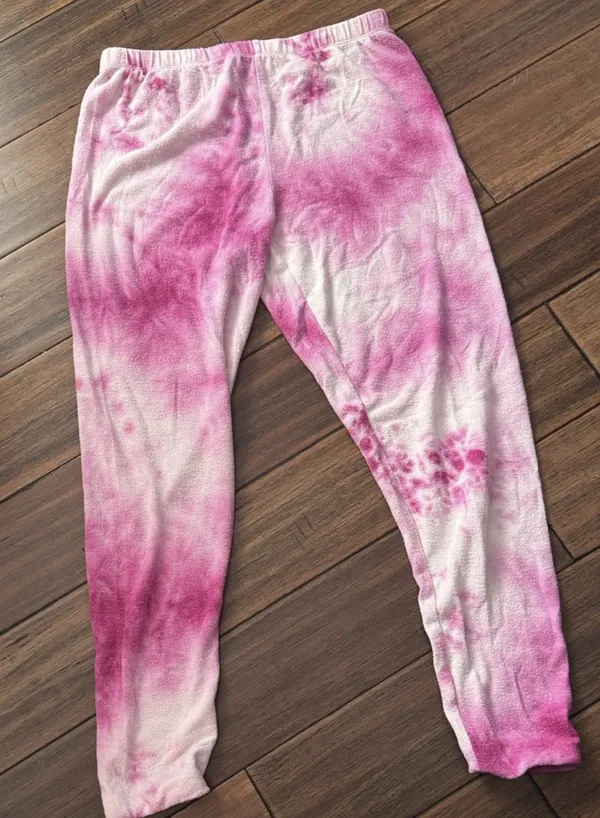 Wildfox Pink Tie-Dye 'Love Potion Knox' Jogger Sweatpants - Image 3