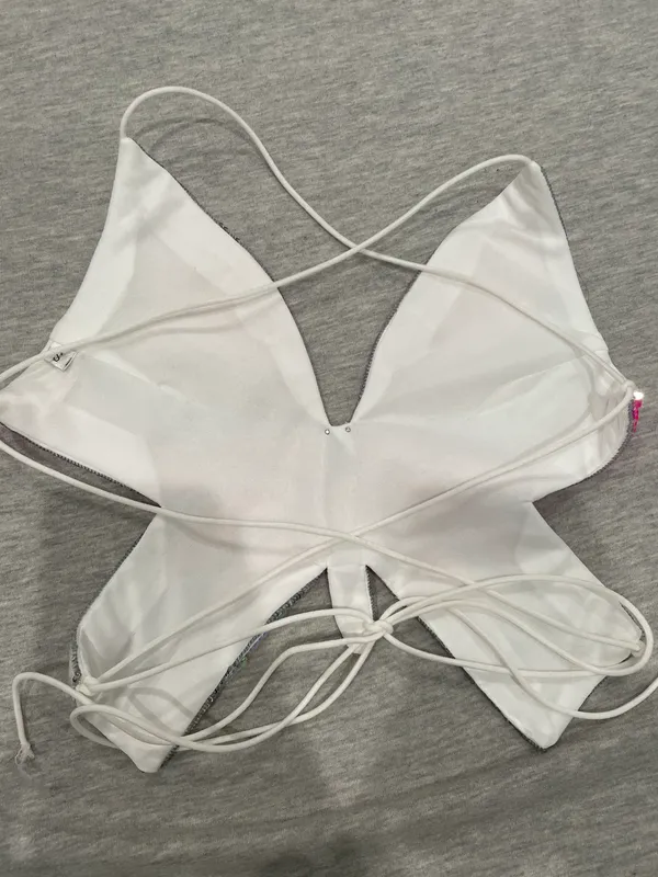 Pink Sequin butterfly shape top Size XS - Image 3