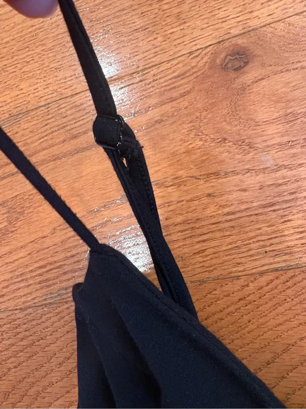 Forever 21 Black Mini Dress Small Strappy Plunge Little Black Dress Party HOCO - Image 5