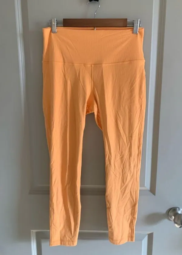 Lululemon align ribbed leggings in mango dream - Image 2