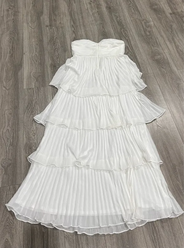 NWOT Lulus White Strapless Tiered Maxi Dress Size XL MSRP $99 - Image 7