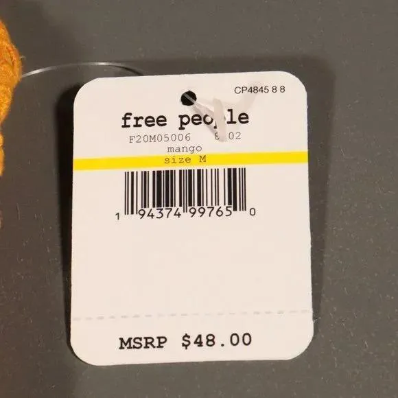 Free People Carina Bralette / Crop Top in Mango - Image 8