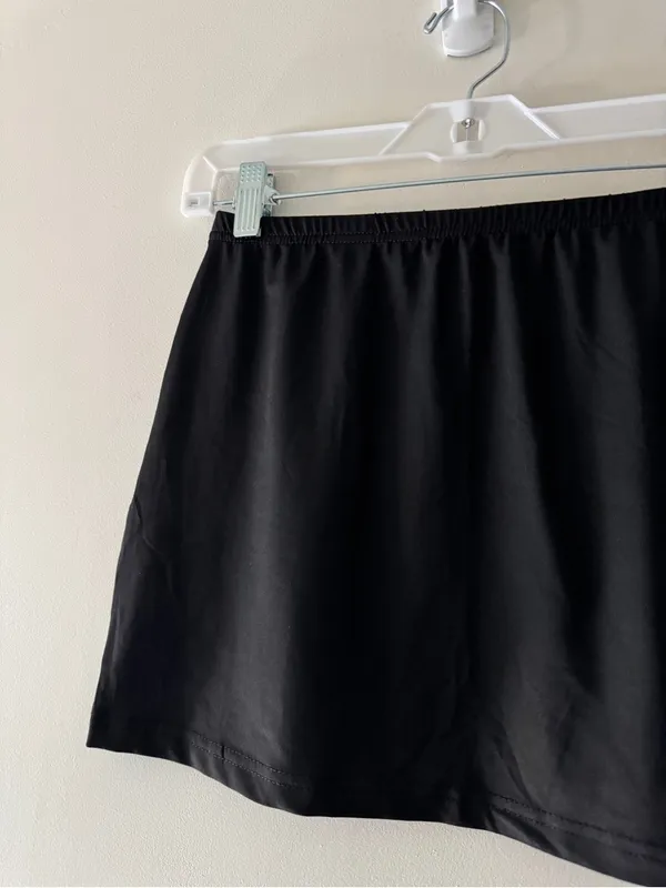 Hello Molly Black Mini Skirt Elastic Waist - Image 2