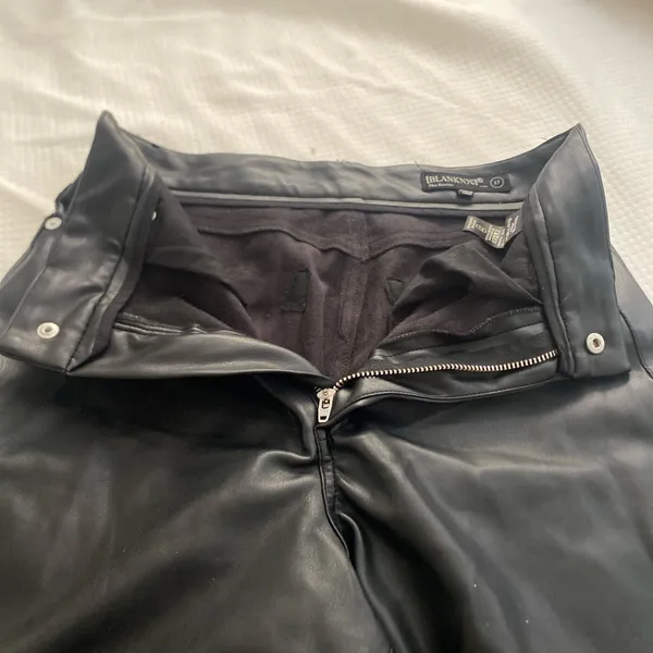BLANKNYC leather wide-leg pants - Image 4