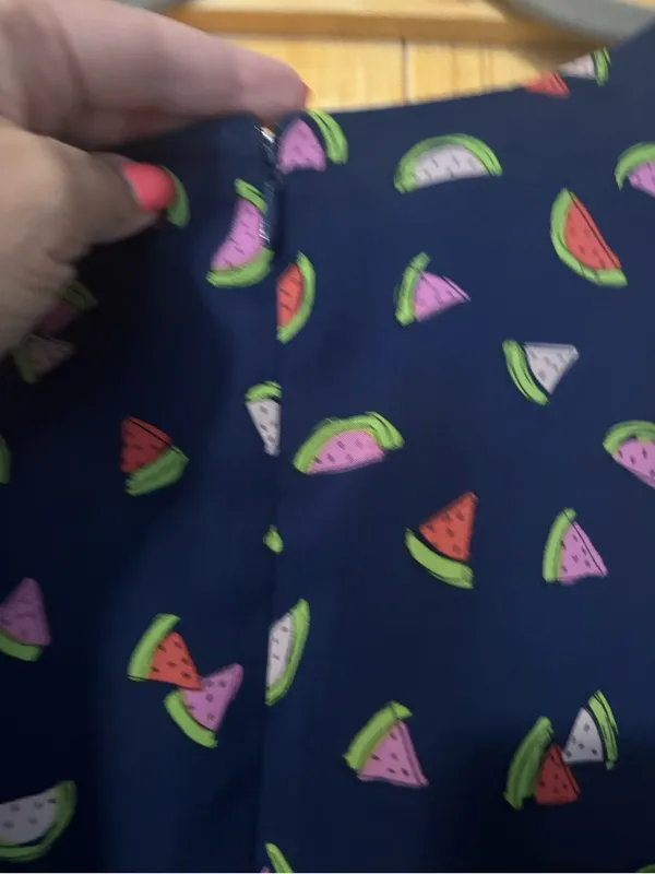 🍉 Maison Jules Watermelon Print Fit & Flare Dress – Size‎ L Excellent condition - Image 7
