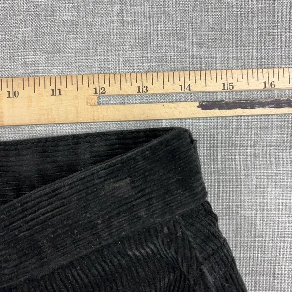 Lauren Ralph Lauren Corduroy Pants Womens 4P Black Petite Stretch Bootcut LRL - Image 6