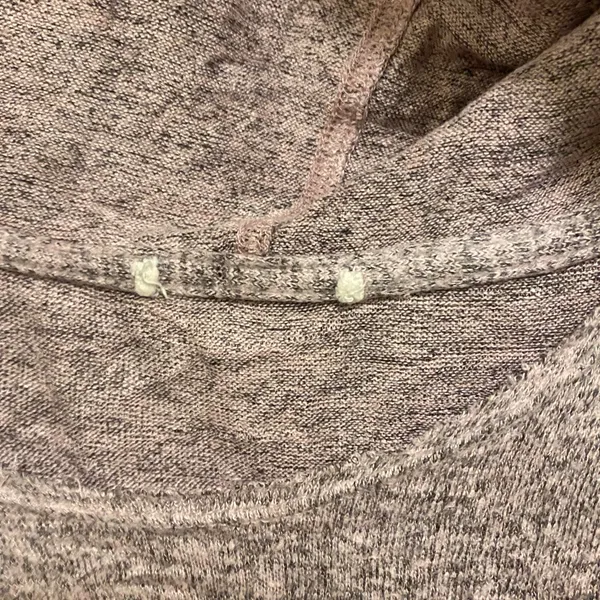 Womens Lightweight Short Sleeve Athletic Hoodie Shirt 2XL Bust 52” Pink & Gray - Image 6