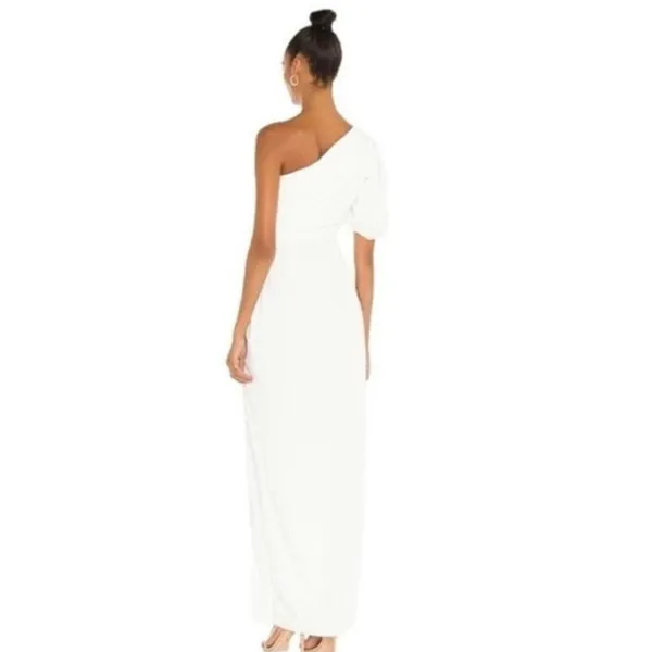 Amanda Uprichard Bexley Maxi Dress One Shoulder Long Evening‎ Gown Sz M - Image 14