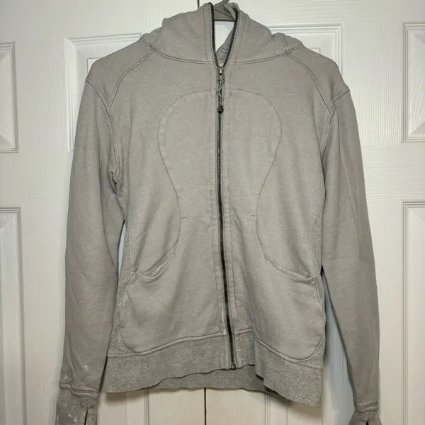 Lululemon Grey Zip Up Sweatshirt - Image 2