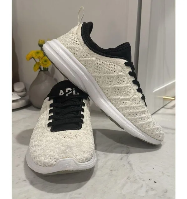 APL Women's 7 White Black Techloom Phantom W Sneakers Shoes Gym Athletic Lifting - Image 7