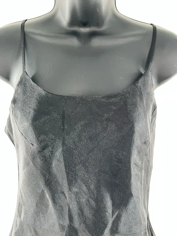 Black Slip Maxi Dress - Women's Elegant Evening Dress - Image 2
