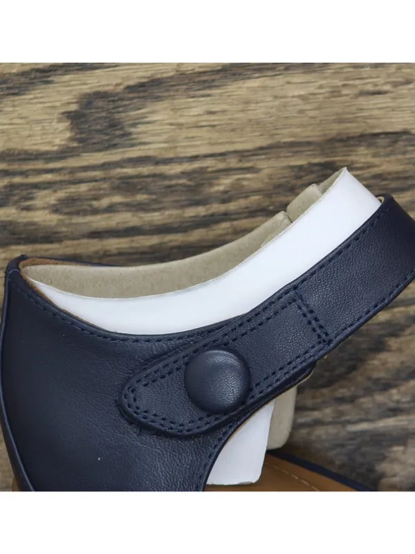NEW Easy Spirit Block Heel Clarice Wedge Heels SECLARICE Dark Blue 5.5M - Image 9