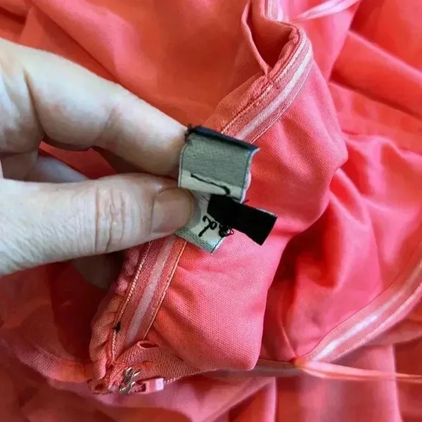 NWT Lulus All My Heart Coral Pink Off-the-Shoulder Maxi Dress Chiffon Sz L - Image 15