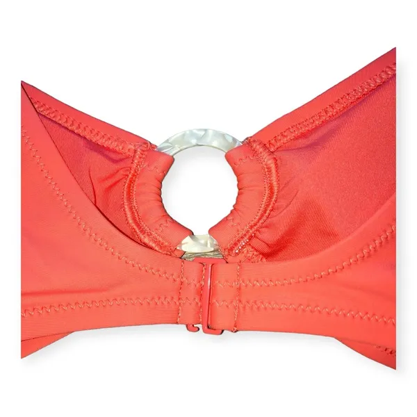 Aerie Womens coral o-ring swimsuit top - Image 3