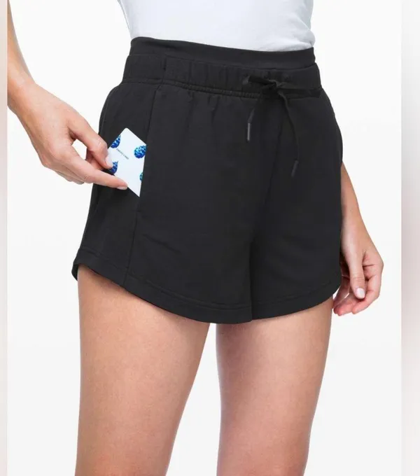 Lululemon Women’s Inner Glow Short 3” Modal Black Shorts Size 4 - Image 2