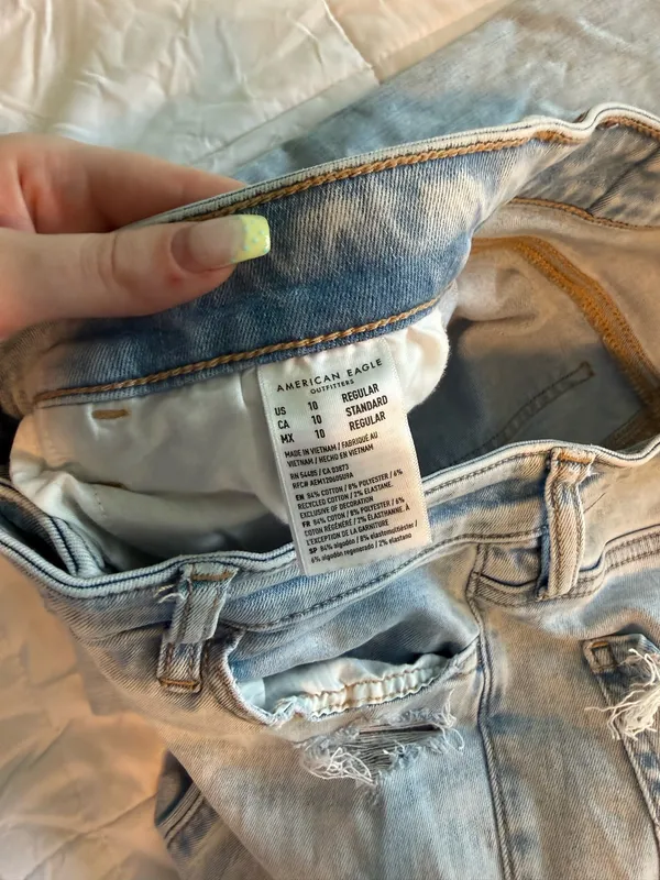 American Eagle Ripped Next Level Stretch Jeans  - Image 9
