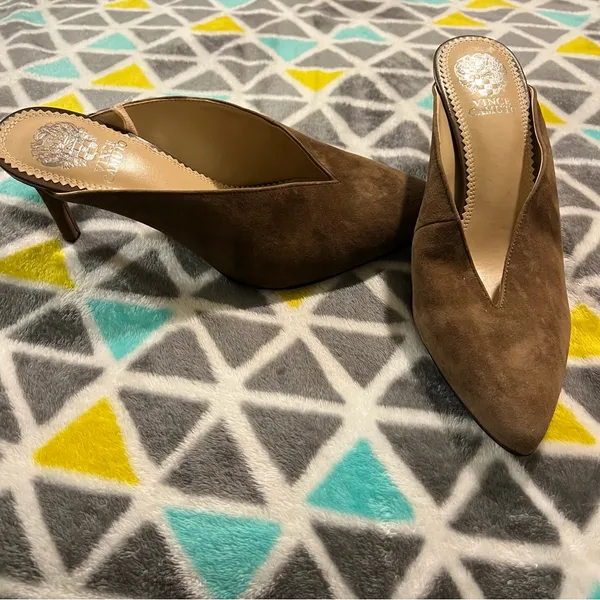 Brown Leather Pointed heeled Mules - Image 3